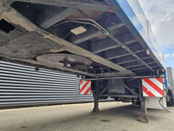 SEMI TRAILER / EXTENDABLE / 2 X STEERING AXLE / WHEEL WELL / RAD MULDE